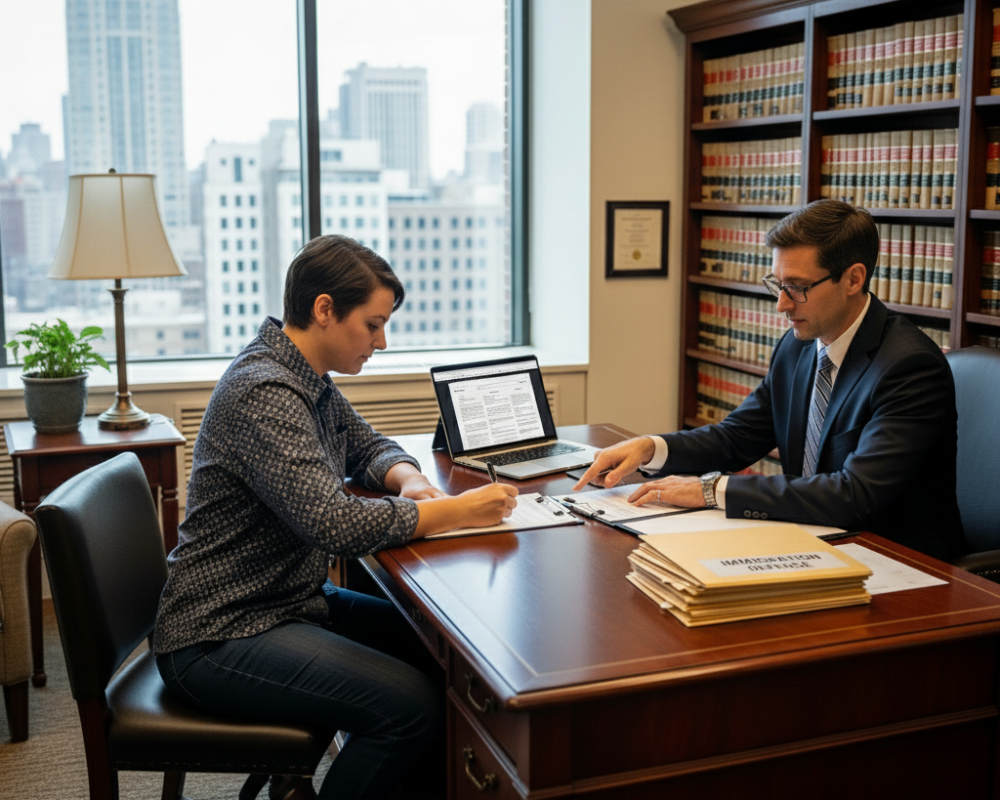 consult in the office inmigration defense